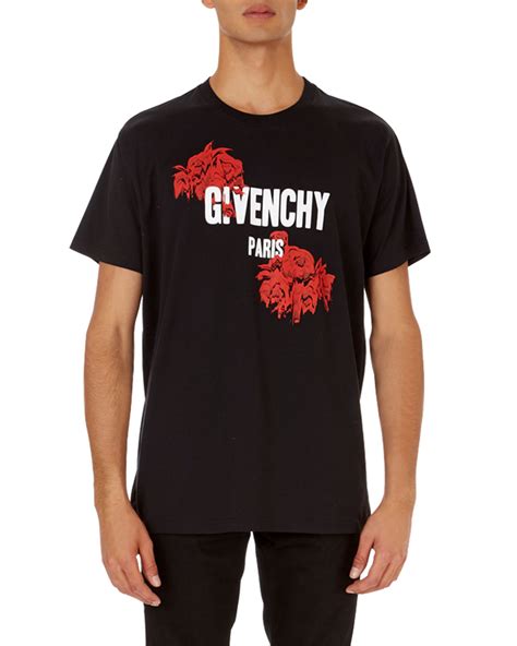 givenchy bottom logo t-shirt|Givenchy graphic crewneck t shirt.